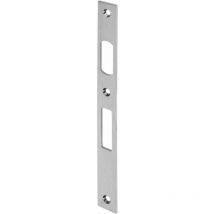 Schließblech flach für Rollfalle und Riegel, 245 x 24 x 3 mm, Edelstahl - Wilka