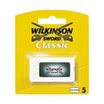 5 lame di ricambio per rasoio barba di sicurezza classico - Wilkinson