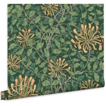William Morris At Home Vliestapete Honeysuckle Verde Grun 10mx52cm