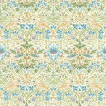Clarke And Clarke - William Morris Design Strawberry Thief Wallpaper Apple Blush Paste The Wall