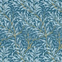Clarke And Clarke - William Morris Design Willow Boughs Denim Wallpaper Paste The Wall Non-woven