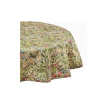 Golden Lily 132 x 178cm Acrylic/PVC Tablecloth - William Morris