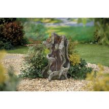 La Hacienda - Easy Fountain Willow Spills led Natural Garden Water Feature Wood Effect