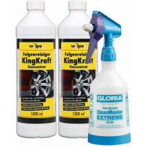Wilpeg - Felgenreiniger Konzentrat KingKraft 2x 1 Liter inkl. Sprühflasche 500 ml