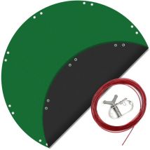 Cubierta solar piscina redonda ø 520 cm verano e invierno resistente a los rayos uv cobertor - Wiltec