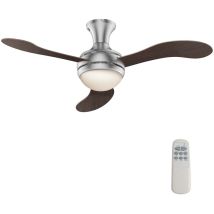 Wiltec - Deckenventilator Ø 130 Cm Mit 3 Flügel, Ventilator Mit 3 Geschwindigkeiten Und Lampe, Lüfter Mit Fernbedienung, Timer, Sommer- U. Wintermodus