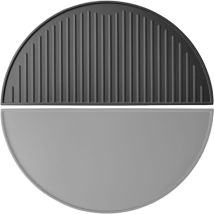 Gusseisen Grillplatte 46,7 X 22,8 X 1,5 Cm, Gusseisenplatte Für Grill Mit Guter Hitzespeicherung, Grillgitter Für Typische Grillstreifen Auf Grillgut,