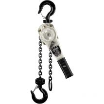 Wiltec Hebelzug 1 t x 1,5 m, kompaktes Hebezeug mit 360° Drehgriff, Kettenzug für enge Räume, Flaschenzug für Hebeaufgaben, flexibles Hebemittel