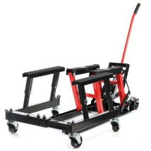Wiltec - Juego de caballete elevador para motos 680 kg y soporte set para motocicletas, atv y quads gato elevador gato elevador moto gato hidráulico