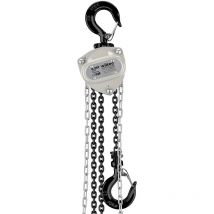 Wiltec Kettenzug bis 250 kg, robuster Handkettenzug 3 m Hubhöhe, Tragmittel mit 3 m Lastkette, Hebezeug manuell, hochbelastbares Hebemittel