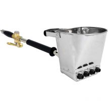 Wiltec - Machine à crépir – Capacité 3,7 l env., Pression de fonctionnement 6 bars – Pistolet à mortier polyvalent – Crépisseuse, Projeteuse à