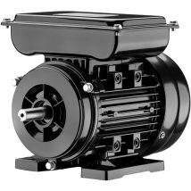 Wiltec - Moteur électrique asynchrone monophasé à induction – 0,55 kW (0,75 cv) – 1400 tr/min – 230 v – 4 pôles – Boîtier en aluminium –