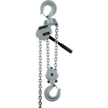 Wiltec - Palan à chaîne manuel à levier VM6 – 6 t x 1,5 m – en Aluminium – Hauteur de levage standard 1,5 m – Palan mécanique de levage