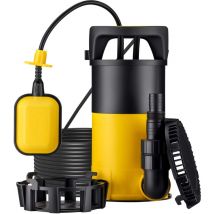 Pompa sommersa ad aspirazione piatta 3in1 1100 w, portata 18000 l/h, per acque chiare e scure, con galleggiante e termoregolazione, per cantine,