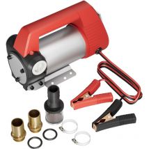 Pompe à Fuel ou Gasoil bio Autoaspirante 12V/160W 40l/min Mobile - Wiltec