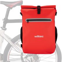 Sacoche sac à dos étanche pour porte-bagages rouge – capacité de 20 l – en 600D tpu – avec compartiment pour ordinateur portable – pour vélos et