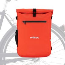 Sacoche sac à dos étanche pour porte-bagages rouge – capacité de 25 l – en 500D pvc – avec compartiment pour ordinateur portable – pour vélos et