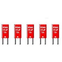 Condensador WIMA 1μF 63V 5mm – Película de poliéster metalizado – 5 piezas