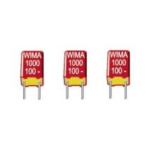 Wima - FKS3D011002B00KSSD 1 pc(s) Condensateurs à film fks sortie radiale 1000 pF 100 v/dc 10 % 7.5 mm (l x l x h) 10 x 3 x 8.5 mm W30698