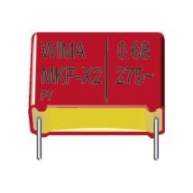 Wima - mkp 10 0,22uF 10% 250V RM15 1 pc(s) Condensateur à film mkp sortie radiale 0.22 μF 250 v/dc 10 % 15 mm (l x l x h) 18 x 7 x 14 mm S801611