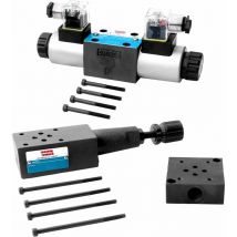 CETOP3/NG6 12v Solenoid Valve, Manifold and Regulator