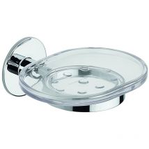 Porta sapone da parete Cromo in Acciaio cromato e san Mod. Wind - Metaform