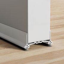 Wind- Und Schalldichte Türdichtung, Starker Klebstoff, Für Außen- Und Innentüren, 100 Cm, Weiß