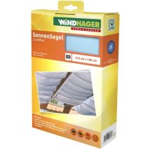 Tenda Vela Parasole per tendicorda, Protezione Solare, pergola o Giardino d'inverno, 270 x 140 cm, Ciano, 10881 - Windhager
