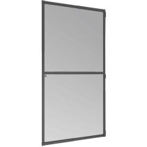 Windhager - Is Plus Teleskoptür 100 X 210cm Schwarz/anthrazit Insektenschutztür