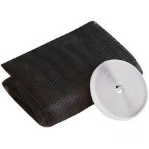 Zanzariera in Fibra di Vetro di Alta qualità, saldata a Rete, Resistente ai Raggi uv, Antracite, 150 x 300 cm, 03483 - Windhager