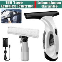 Day Plus - Window Vac Cordless Rechargeable Vacuum Steam Glass Cleaner Streak-Free Cleaning