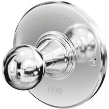 Windsor - 1930 Traditional Polished Chrome Wall Mounted Robe Hook