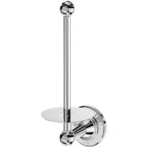 1930 Traditional Polished Chrome Wall Mounted Spare Toilet Roll Holder - Windsor