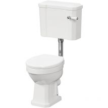 Traditional Toilet Pan and Low Level Cistern with Soft Close Toilet Seat - Windsor