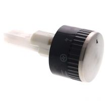 Manette Four inox-noire commutateur push pull 3367 12h 6mm 18mm - Windsor