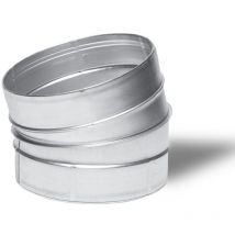 Raccord - Angle métal 15° 125mm Winflex Ventilation