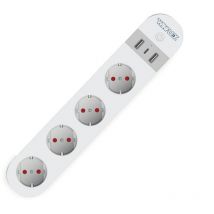 Winflex Ventilation - Winflex - Multiprise connectée - 4 Blocs 16A + 2 USB3 + 1USB-C 3A