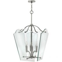 Wingate - 6 Light Large Ceiling Pendant Polished Antique Nickel, E14 - Elstead