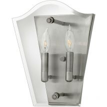 Elstead - Wingate - 2 Light Indoor Candle Wall Light Polished Antique Nickel, E14