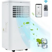 QHJ - Mobile air conditioner 7000 BTU/h Dehumidifier, with exhaust air function, remote control/APP control