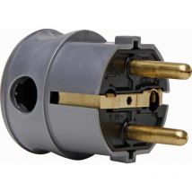Kopp - Kunststoff-schutzkontakt-winkelstecker, 2 Schutzkontaktsysteme, Für Kabel Bis 3×1,5mm² - 178520009