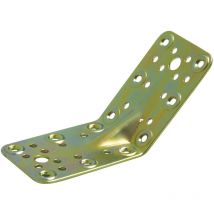 Winkelverbinder 306-90x65, bichromatierter Stahl - Amig 88054