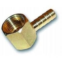 Winkel für Bradas Gasherd – verchromter Gaskrümmer – Innengewinde 1/2" – Schlauchanschluss 9mm – Anschlusslänge 2,5 cm