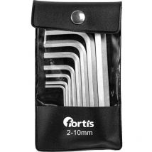 Set Clé allen in Tasche 8-unités 2-10mm fortis