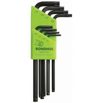 Set mit 8 langen Torx ProHold Winkelschlüsseln T9-T40 Bondhus 71834