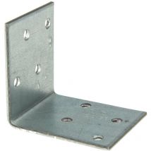 MASTERPROOF PROFESSIONAL Lochplattenwinkel Winkelverbinder 50 mm x 50 mm x 40 mm x 2,0 mm, feuerverzinkt