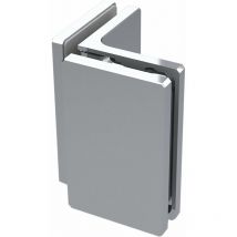 Colcom - Winkelverbinder 90 Grad Glas Glas tk 45kg, Messing verchromt poliert