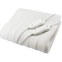 Coprimaterasso Elettrico Matrimoniale - Coperta elettrica 160x140cm con Scaldaletto Elettrico, 2 Livelli di Temperatura, in Poliestere Deluxe,