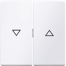 Berker 16256089 Wippe 2fach mit Aufdruck Symbol Pfeil Q.1/Q.3 polarweiß, samt