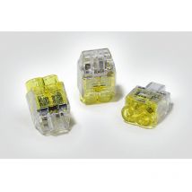 Hellermanntyton - Wire Connectors, Push-in, 2-Cable - Yellow